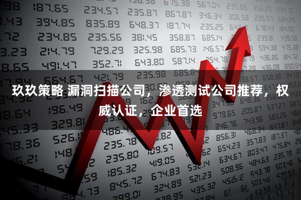 玖玖策略 漏洞扫描公司，渗透测试公司推荐，权威认证，企业首选